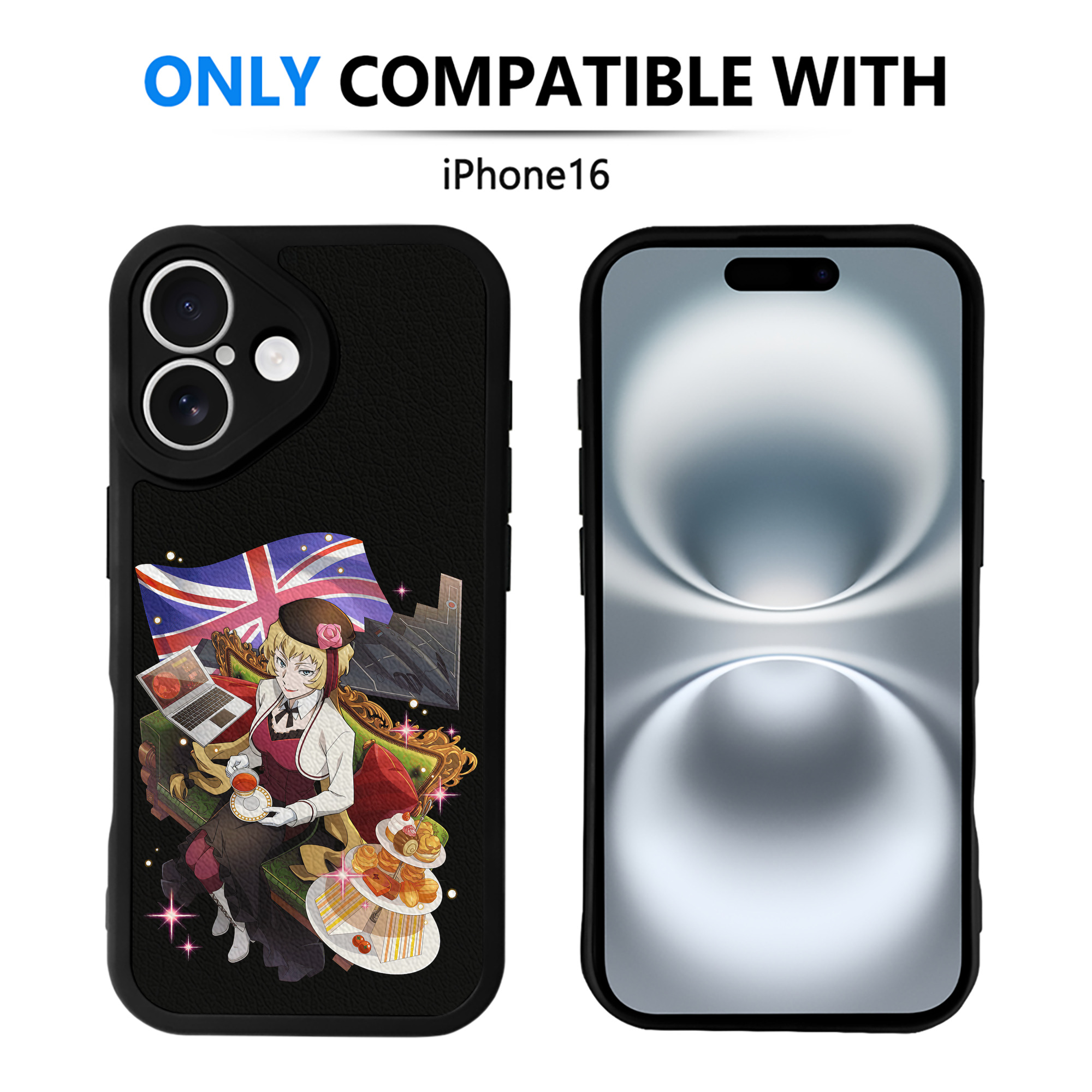 （画像用） 文豪ストレイドッグス Bungo Stray Dogs 【iPhone 16シリーズ対応】シリコンスマホケース（レザー調） 材質：シリコン